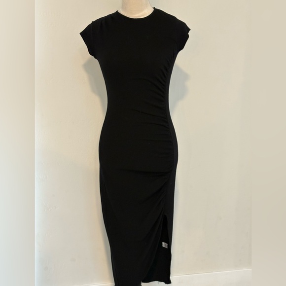 Monrow Black Cap Sleeve Dress, XS - Picture 3 of 9
